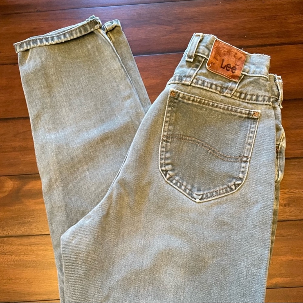 Vintage 90s Minimalism High Rise Sage Green Jeans